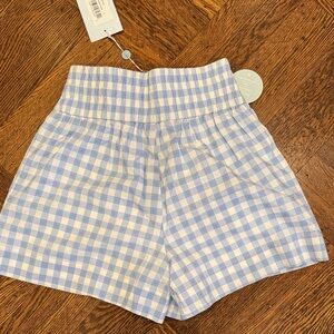 Hill House High Waist The Livie Gingham Shorts
